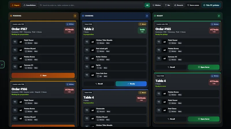 Real MZPoS screen (captured in English)